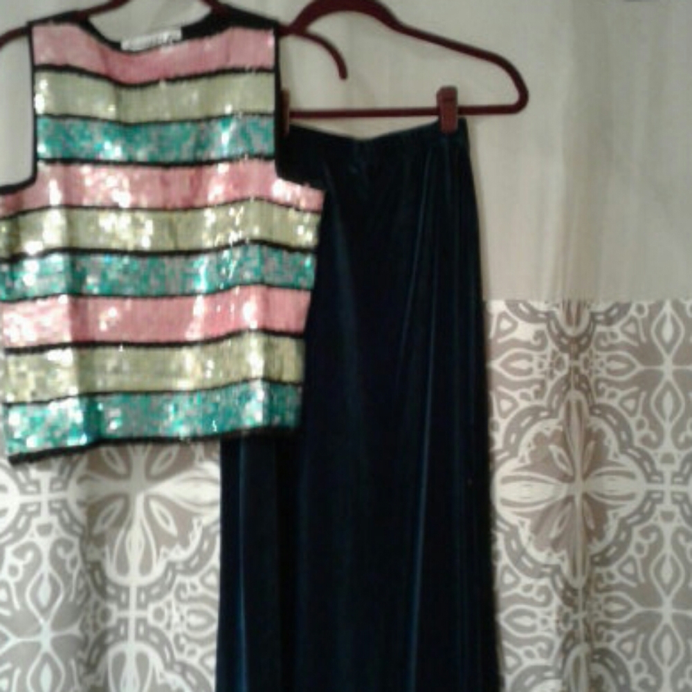 Two piece long dress